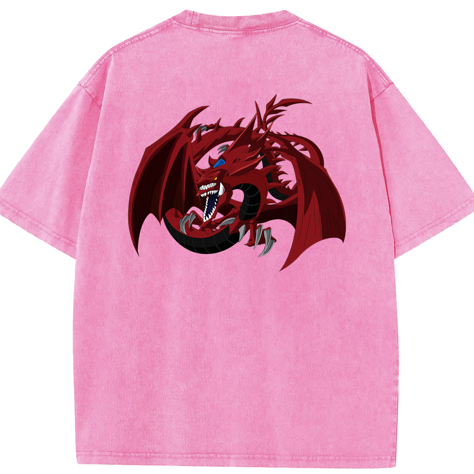 （画像用） 遊☆戯☆王 Yu-Gi-Oh! 綿100% ヴィンテージ風 半袖Tシャツ（背面プリント）